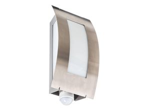 4260045640753 - Außenwandleuchte Aqua Quadrat aus Edelstahl IP44 E27 mit Bewegungsmelder - Edelstahl - CMD