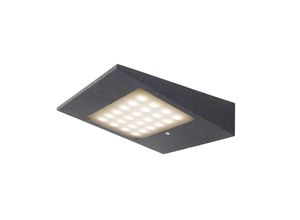 4260045645758 - LED-Wandanbauleuchte 2W 3000K 195lm anth Solar 1LED Kunststoff satiniert IP54 9019 - CMD