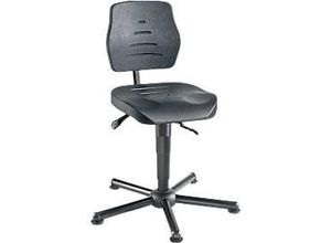 4260046928119 - XXL-Arbeitsdrehstuhl meychair Workster Pro W15-01084 dreh- & höhenverstellbar bis 250 kg B 470 x T 470 x H 900 – 1030 mm Stahl & PU desinfektionsmittelbeständig schwarz