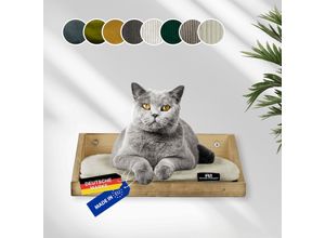 4260056116629 - Wandmulde geflammt+ Kissen mit Füllung Cord Deluxe beige