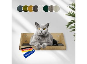 4260056116667 - Wandmulde geflammt+ Stoffeinlage Cord breit taupe