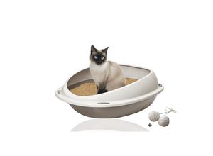 4260056116889 - Katzentoilette Shuttle rosa + Spielkugel 2er-Set