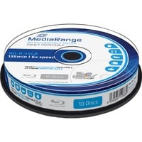 4260057126689 - Inkjet Fullsurface-Printable - 10 x BD-R - 25 GB 6x - weiß - mit Tintenstrahldrucker bedruckbare Oberfläche - Spindel