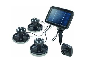 4260057861689 - LED Unterwasser-Strahler für außen SPLASH 3er Set LED-Spot Bodenleuchte Unterwasserleuchte Teichbeleuchtung Solarstecker 6000K warmweiß