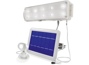 4260057862631 - - Solar Beleuchtungsset mit Bewegungsmelder Solarlampe Wandleuchte 102091