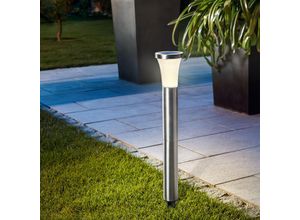 4260057864215 - Solarleuchte Tower Light 60 cm 10 lm Edelstahl Lichtfarbe warmweiß 102603 - Esotec