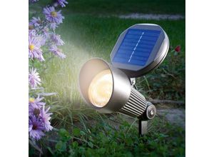 4260057865106 - Solar LED Strahler warmweiß Solarleuchte Wandlampe Solarlampe esotec 102136