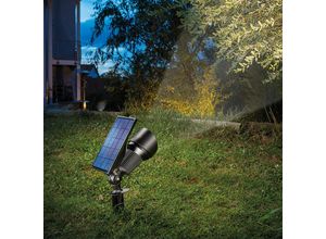 4260057866929 - - Solar Strahler Superspot aus Aluminium warm + kaltweiß Solarleuchte led Garten 102546