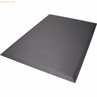 4260061893782 - Arbeitsplatzmatte Yoga Ergo Fire mit Flachnoppen 65x185cm grau