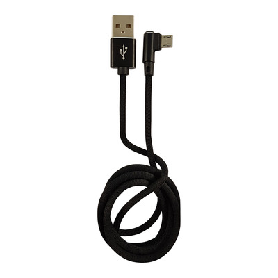 4260070127090 - LC-C-USB-MICRO-1M-2 USB A zu Micro-USB Kabel schwarz gewinkelt 1m