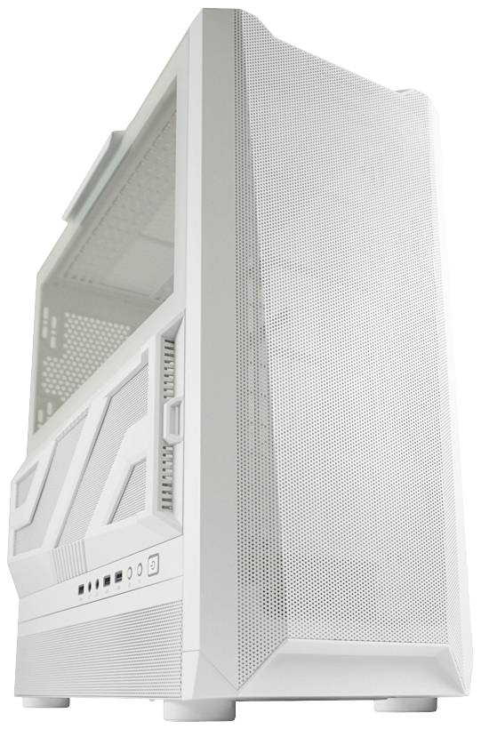 4260070129995 - LC Power Gaming 900W Lumaxx Light - Mid tower - ATX - Seitenteil mit Fenster (gehärtetes Glas) - weiß - USB Audio