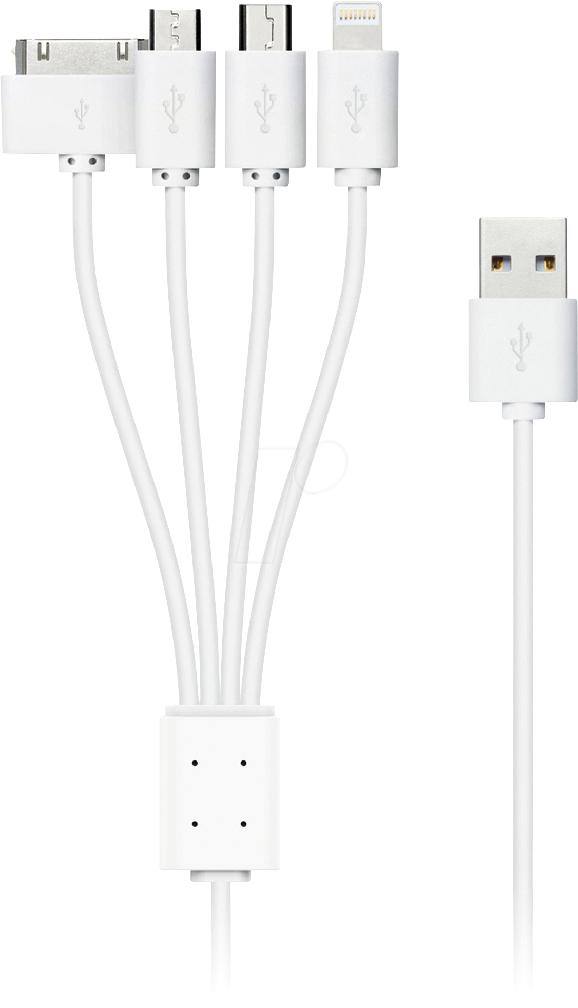 4260074626452 - Xlayer KABEL Kabel Octopus 4-IN-1 Multi-USB-Ladekabel 038m White