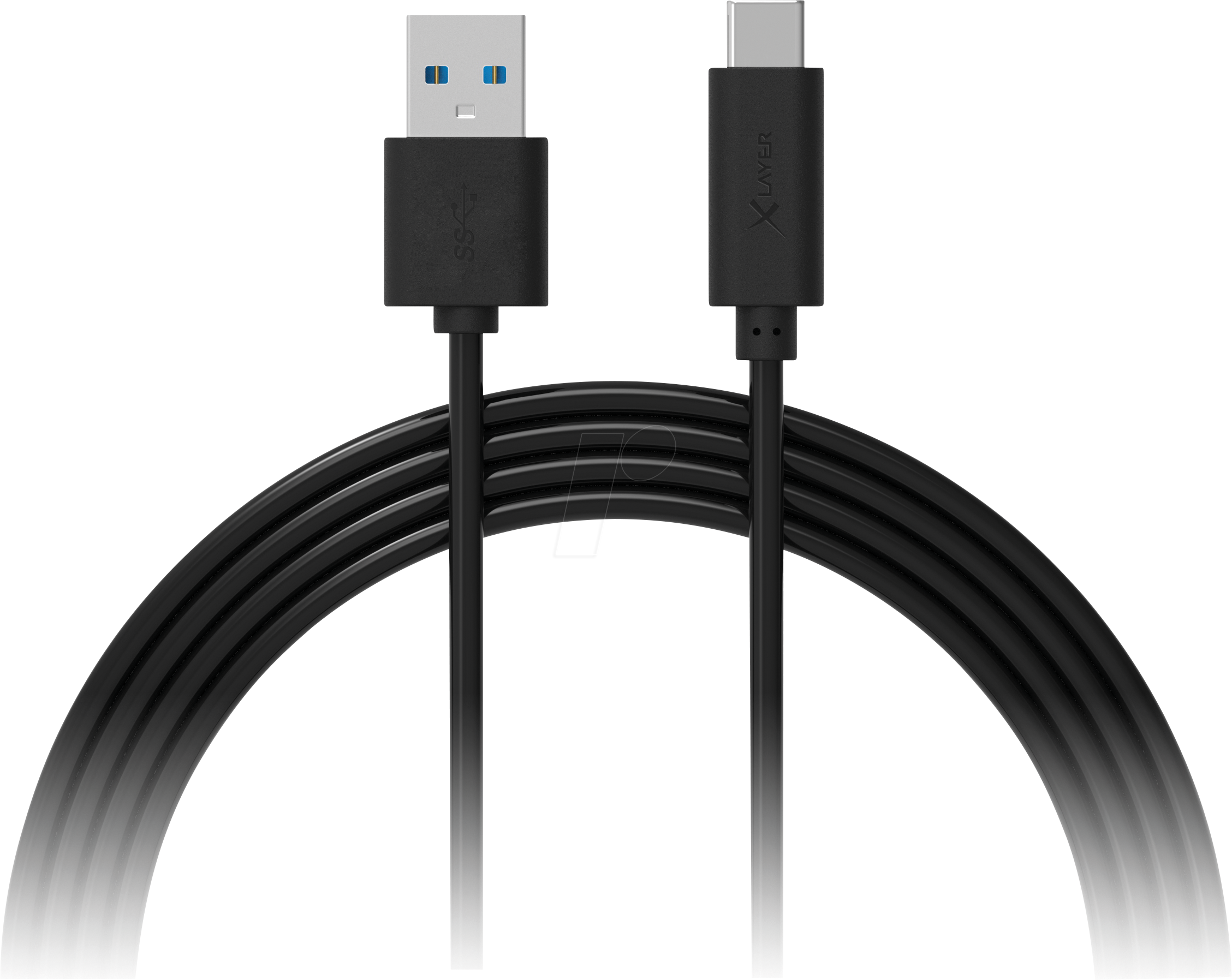 4260074626476 - XLAYER 214345 1 x USB C Stecker auf 1 x USB Stecker Kabel 1m Schwarz