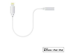 4260074626544 - XLAYER 214355 1 x Apple Lightning Stecker auf 1 x 35 mm Klinkenadapter Weiß