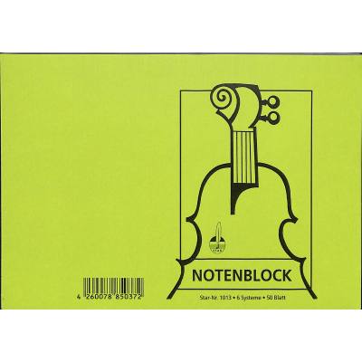 4260078850372 - Notenblock A5 quer