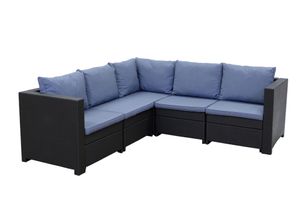 4260087465529 - Gartenlounge-Set Provence Eck-Sofa anthrazit Outdoor Wetterfest