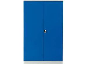 4260090172490 - Stahlschrank H 1950 x B 1200 x T 420 mm lichtgrau 7035 enzianblau 5010