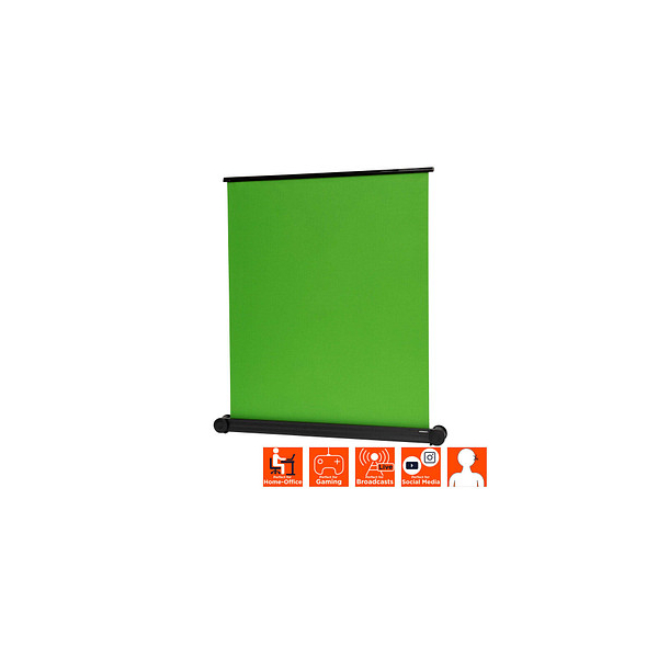 4260094739576 - celexon mobile Leinwand Key Green Screen stufenlose Formatwahl 150 x 180 cm Projektionsfläche