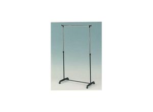 4260101520975 - Intra Direct - Rollgarderobe Kleiderwagen Kleiderständer Perla schwarz chrom Garderobenwagen