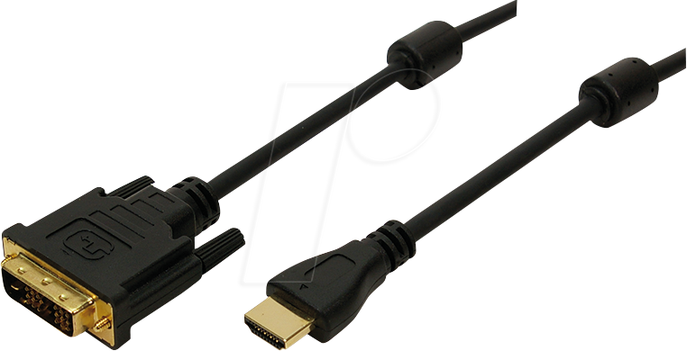 4260113564363 - LogiLink - Adapterkabel - HDMI weiblich zu DVI-D männlich - 2 m - Doppelisolierung - Schwarz