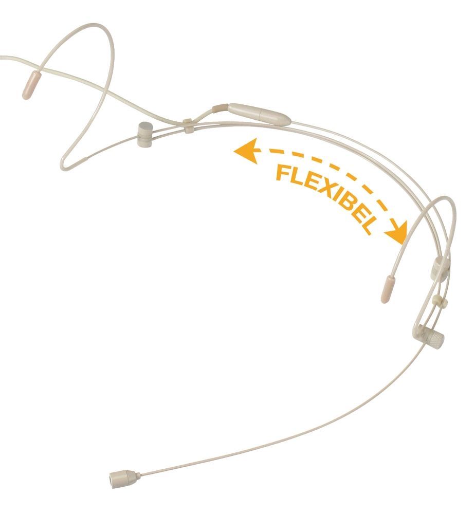 4260118489401 - Pronomic HS-31 EA Headset-Mikrofon beige  NackenbÃ¼gelmicrophone Kugel