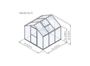 4260120344842 - Gewächshaus Callas III 227 x 227 cm pressblank