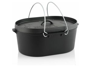 4260120777732 - Bbq-toro - Dutch Oven 93 Liter Gusseisen Kochtopf ohne Füße bereits eingebrannt - preseasoned