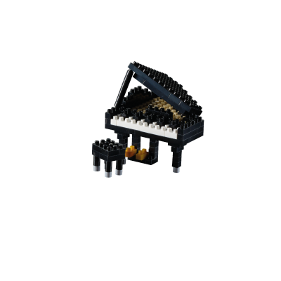 4260126587748 - Brixies Klavier (Flügel) | Nanoblock Grand Piano (Klavier) | Steckbausteine