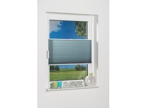 4260130363130 - K-HOME Plissee »Klemmfix Pisa« Lichtschutz ohne Bohren verspannt Crushed-Optik
