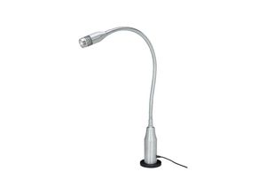 4260131238086 - LED-Arbeitsleuchte Bauer & Böcker Punktstrahler 25 W 200 lm 5500 K neigbar dimmbar Magnetfuß IP65 L 600 mm Aluminium grau-schwarz
