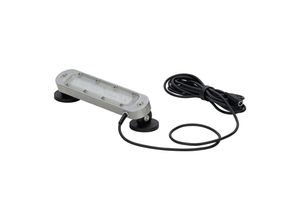 4260131238666 - LED Maschinenleuchte Bauer & Böcker Lichtleiste S 6 W 600 lm 5500 K um 45° drehbare Gelenke 5500 K Magnetfuß IP67 Aluminium grau