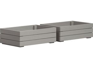 4260138268635 - Schublade INTER-FURN Arona Holzkisten grau (kiefer massiv grau gewachst) B32cm H15cm T45cm Massivholz Schubladen 2er Set Massivholzkisten Kiefer Grau Wachs B H T 45   15   32 cm