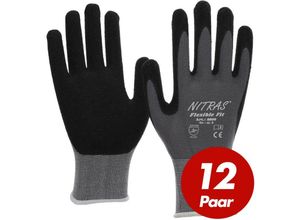 4260144424582 - Nitras - 8800 Flexible Fit Allroundhandschuhe Arbeitshandschuhe - hohe Abriebfestigkeit sehr guter Grip - vpe 12 Paar