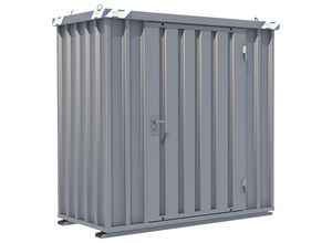 4260145951056 - Schnellbau-Container verzinkt Außen-BxHxT 2100 x 2100 x 1100 mm 1 Flügeltür