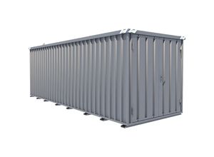 4260145956716 - Schnellbau-Container verzinkt Außen-BxHxT 2100 x 2100 x 6100 mm 2 Flügeltüren