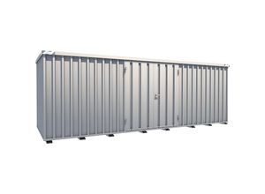 4260145956754 - Schnellbau-Container verzinkt Außen-BxHxT 2100 x 2100 x 6100 mm 2 Flügeltüren lange Seite