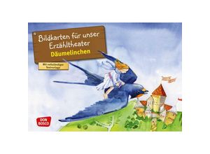 4260179514852 - Märchen für unser Erzähltheater   Däumelinchen Kamishibai Bildkartenset - Hans Christian Andersen Box