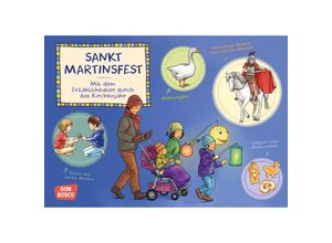 4260179515187 - Mit dem Erzähltheater durch das Kirchenjahr   Sankt Martinsfest Kamishibai Bildkartenset - Esther Hebert Gesa Rensmann Box