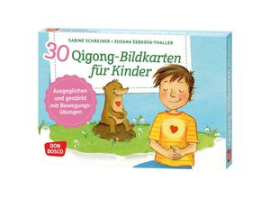 4260179515767 - 30 Qigong-Bildkarten für Kinder m 1 Beilage - Sabine Schreiner Zuzana Sebková-Thaller Box