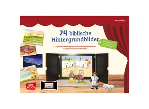 4260179515866 - Zubehör für das Erzähltheater Kamishibai   24 biblische Hintergrundbilder Box