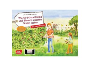 4260179516498 - Wie wir Schmetterling und Biene in unseren Garten locken Kamishibai Bildkartenset m 1 Beilage