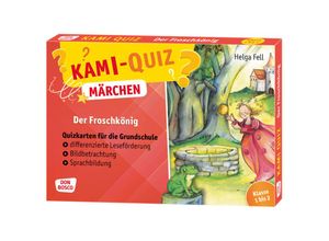 4260179516870 - Don Bosco Lese-Quiz - differenzierte Leseförderung Bildbetrachtung und Sprachbildung   Kami-Quiz Märchen Der Froschkönig - Helga Fell Box