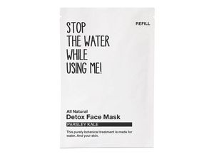 4260182513989 - Stop The Water While Using Me! - All Natural Parsley Kale Detox Face Mask Refill Sachet - -all Natural Kale Detox Mask Refill 50ml