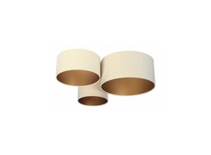 4260183479338 - Deckenleuchte PlaMian Velours creme & gold ø 91cm 10961 - creme   gold