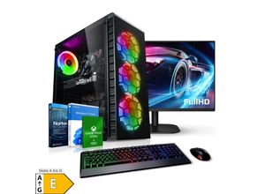 4260185621186 - PC Set Gaming mit 27 Zoll TFT Tricera V AMD Ryzen 5 5500 32GB DDR4 NVIDIA RTX 4060 8 GB 2TB SSD WLAN Windows 11