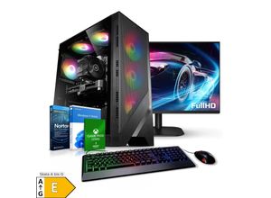 4260185624217 - PC Set Gaming mit 238 Zoll TFT Base Intel Core i5-10400F 16GB DDR4 NVIDIA GTX 1650 4 GB 500GB SSD 1TB HDD WLAN Windows 11