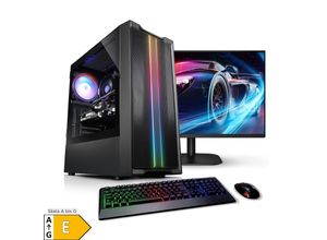 4260185624347 - PC Set Gaming mit 238 Zoll TFT Triple AMD Ryzen 5 5500 16GB DDR4 NVIDIA RTX 3050 8 GB 1TB SSD