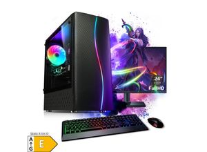 4260185627270 - PC Set Gaming mit 238 Zoll TFT Twister AMD Ryzen 5 5500 16GB DDR4 NVIDIA RTX 3050 8 GB 1TB SSD 2TB HDD WLAN Windows 11