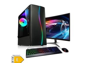 4260185629878 - PC Set Gaming mit 24 Zoll TFT Gaming-Set AMD Ryzen 5 5500 16GB DDR4 NVIDIA RTX 3050 6 GB 1TB SSD WLAN