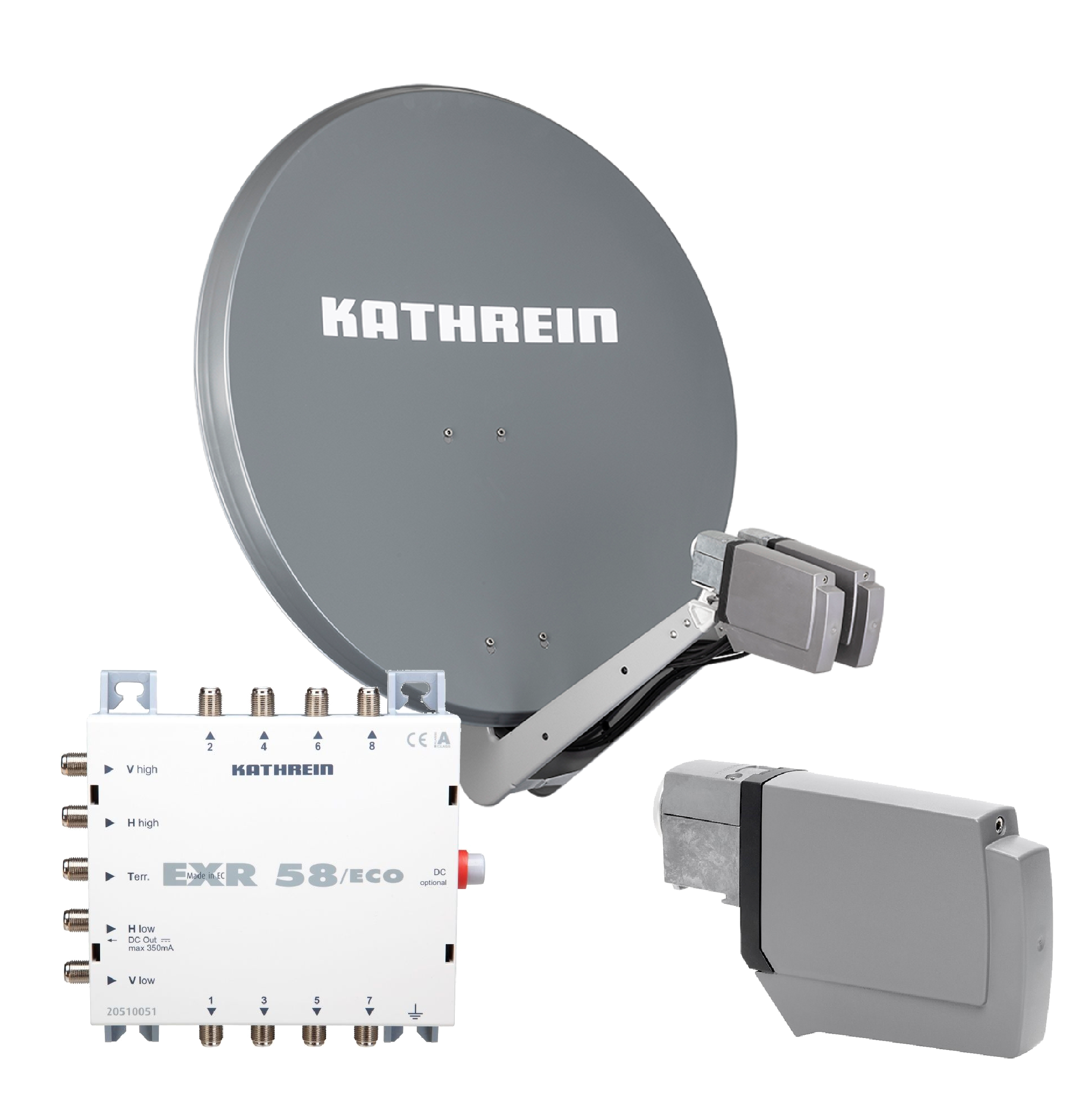 4260189042697 - CAS 80 Sat-Antenne Graphit (gr) 8 Teilnehmer